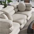 Jubilee 3-Piece Sectional Sofa in Almond