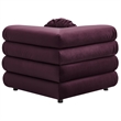 Jubilee 3-Piece Sectional Sofa in Mulberry