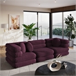 Jubilee 3-Piece Sectional Sofa in Mulberry