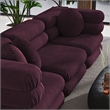 Jubilee 3-Piece Sectional Sofa in Mulberry