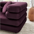 Jubilee 3-Piece Sectional Sofa in Mulberry
