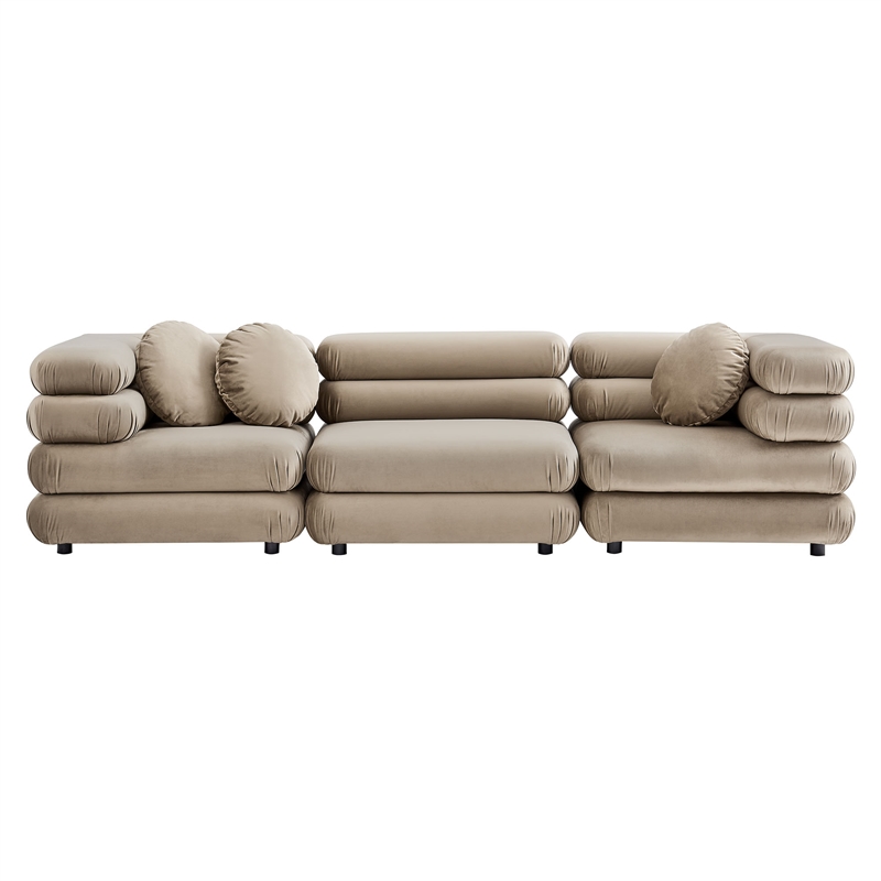 Jubilee 3-Piece Sectional Sofa in Taupe