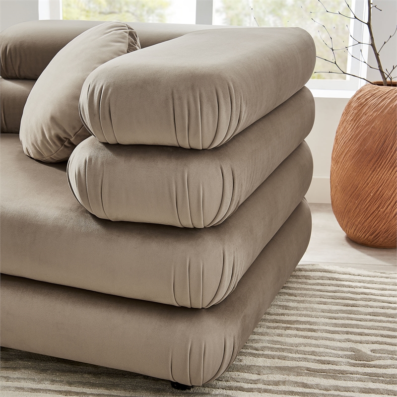 Jubilee 3-Piece Sectional Sofa in Taupe