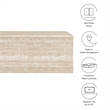 Terra TV Stand in Travertine