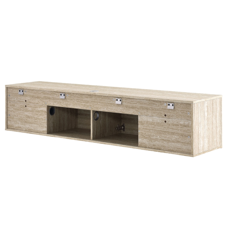 Terra TV Stand in Travertine