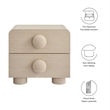 Sonnet Nightstand in Ash