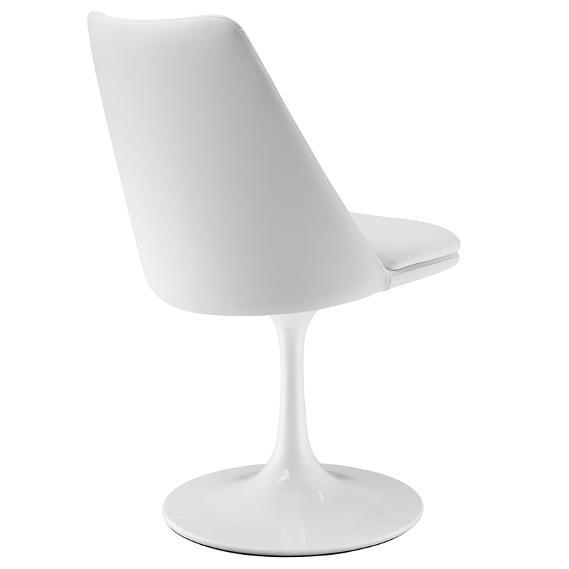 Lippa Swivel Dining Chair in White White