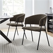 Nella Dining Chairs Set of 2 in Java Black