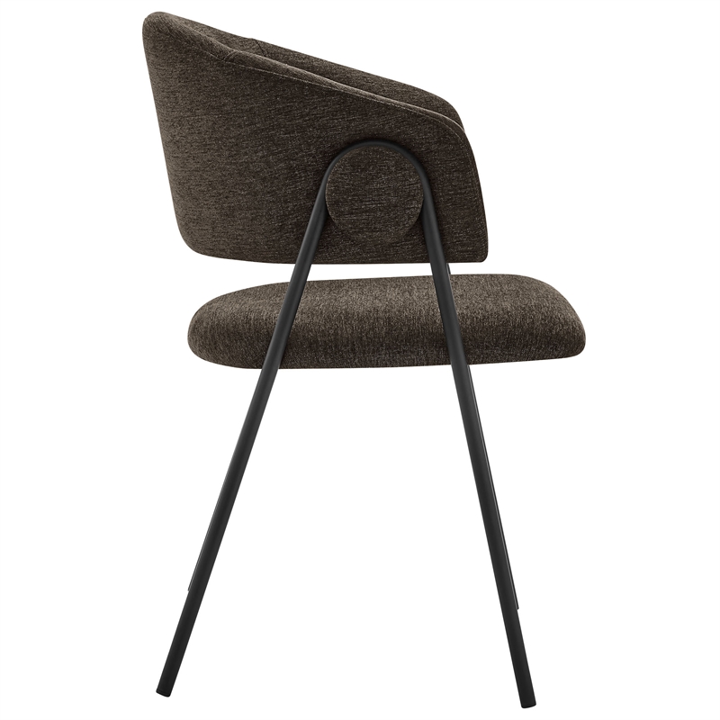 nella dining chairs set of 2 in java black