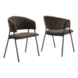 Nella Dining Chairs Set of 2 in Java Black