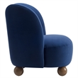 Monroe Accent Chair in Midnight Blue Walnut