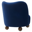 Monroe Accent Chair in Midnight Blue Walnut