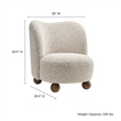 Monroe Accent Chair in Coral Walnut