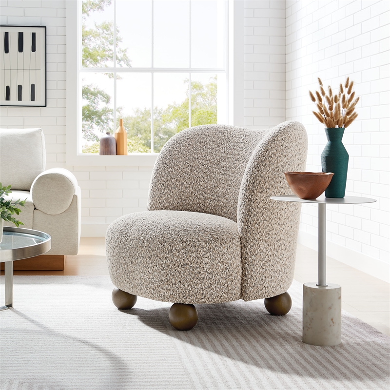 Monroe Accent Chair in Coral Walnut