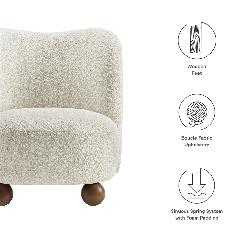Monroe Accent Chair in Pearl Walnut
