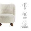 Monroe Accent Chair in Pearl Walnut