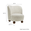 Monroe Accent Chair in Pearl Walnut