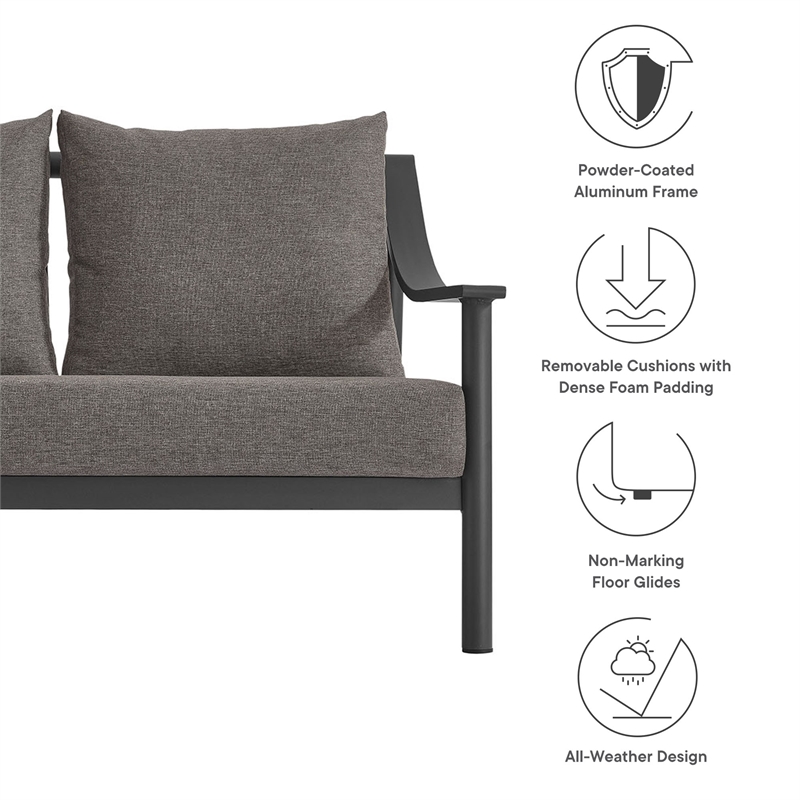 Terrace Sofa in Carbon Graphite