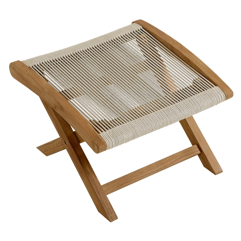 Vienna Folding Ottoman in Natural Natural