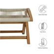 Vienna Folding Ottoman in Natural Natural