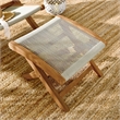 Vienna Folding Ottoman in Natural Natural