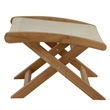 Vienna Folding Ottoman in Natural Natural