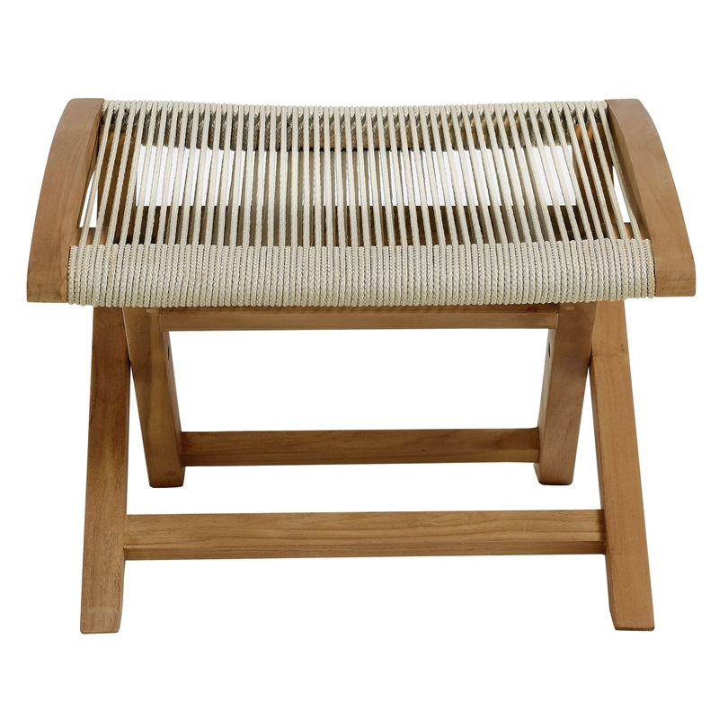 Vienna Folding Ottoman in Natural Natural