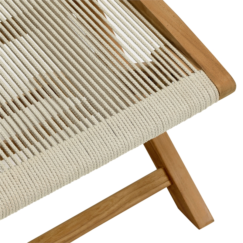 Vienna Folding Ottoman in Natural Natural