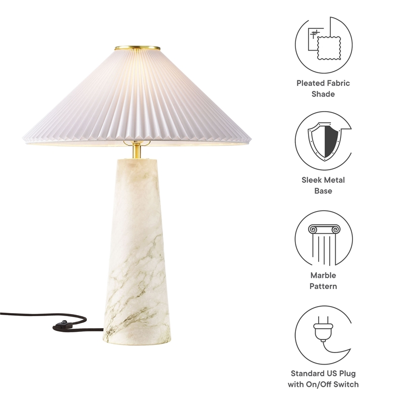 Nera Table Lamp in White