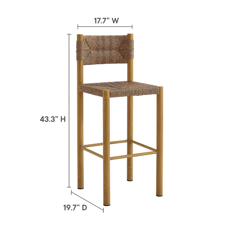 Parkland Bar Stools Set of 2 in Natural