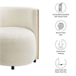 Solis Accent Chair in Natural Ivory