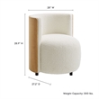 Solis Accent Chair in Natural Ivory