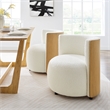 Solis Accent Chair in Natural Ivory