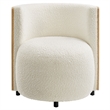 Solis Accent Chair in Natural Ivory