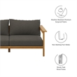 Wren Sofa in Natural Flint Gray