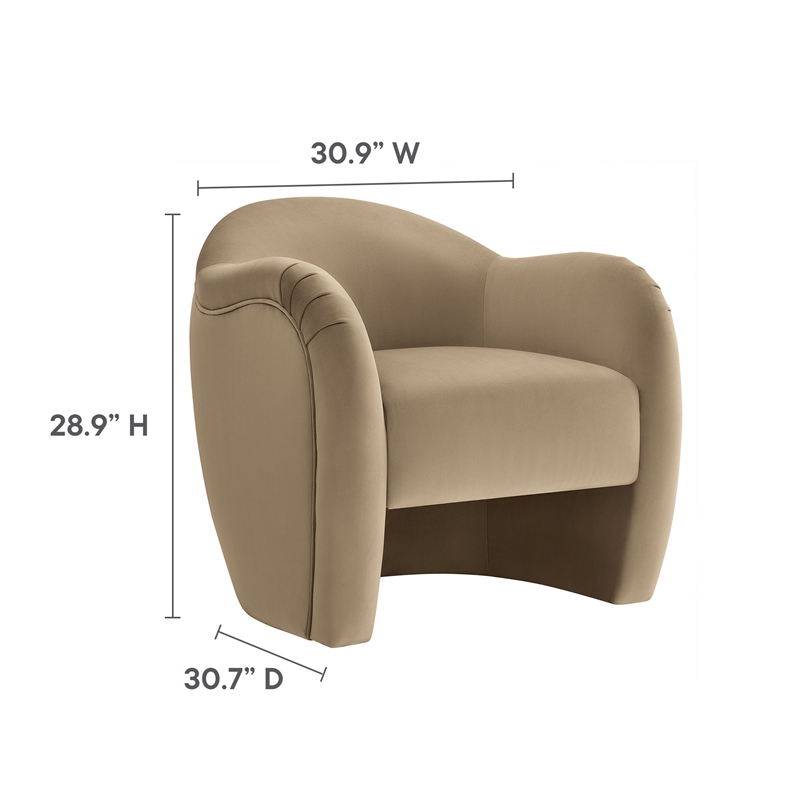 Compose Accent Chair in Taupe