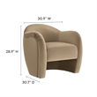 Compose Accent Chair in Taupe