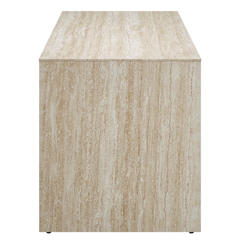 Mirella Long Bench in Travertine