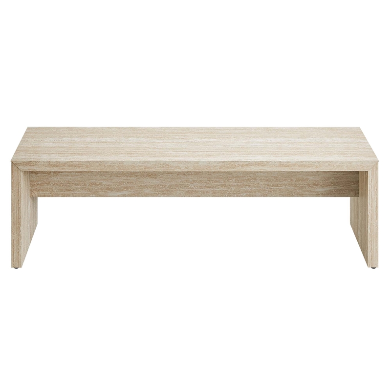 Mirella Long Bench in Travertine