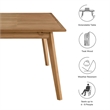 Vienna Extendable Dining Table in Natural