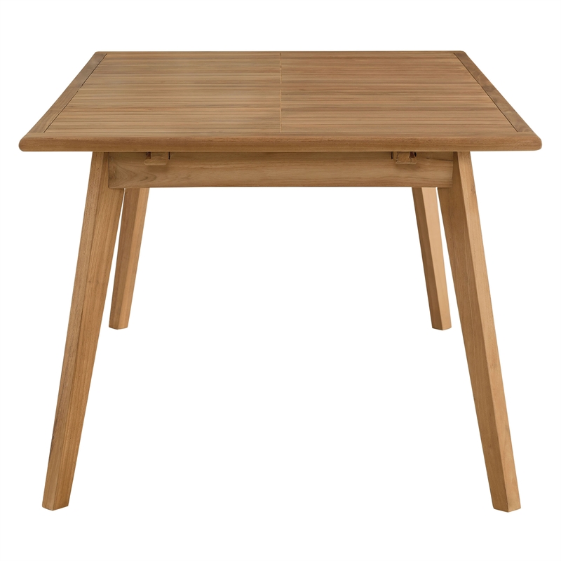 Vienna 7-Piece Dining Set with Armless Chairs in Natural Natural
