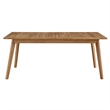 Vienna 7-Piece Dining Set with Armless Chairs in Natural Natural