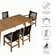 Vienna 7-Piece Dining Set in Natural Black