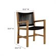 Vienna 7-Piece Dining Set in Natural Black