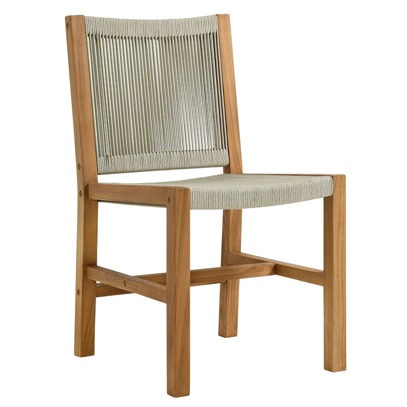Vienna 3-Piece Dining Set with Armless Chiars in Natural Natural