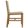 Vienna 3-Piece Dining Set with Armless Chiars in Natural Natural