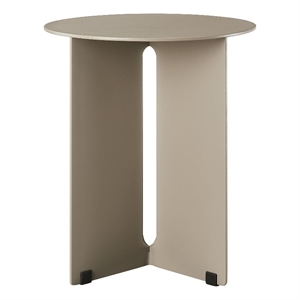 Modway Tecton Powder-Coated Aluminum Patio End Table in Khaki