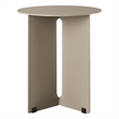 Modway Tecton Powder-Coated Aluminum Patio End Table in Khaki