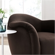 Compose Swivel Armchair in Chocolate Brown