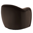 Compose Swivel Armchair in Chocolate Brown
